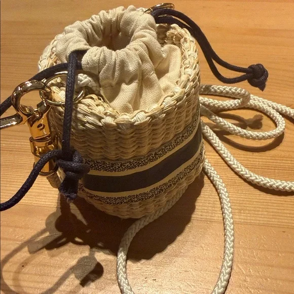 Dior Raffia Mini Bucket Bag - Picture 2 of 2